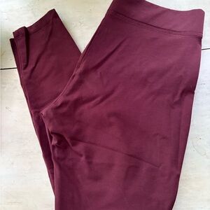 American Giant Maroon Leggings size 12
